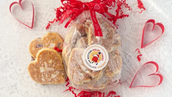 Chocolate Orange Heart Shaped Welsh Cakes