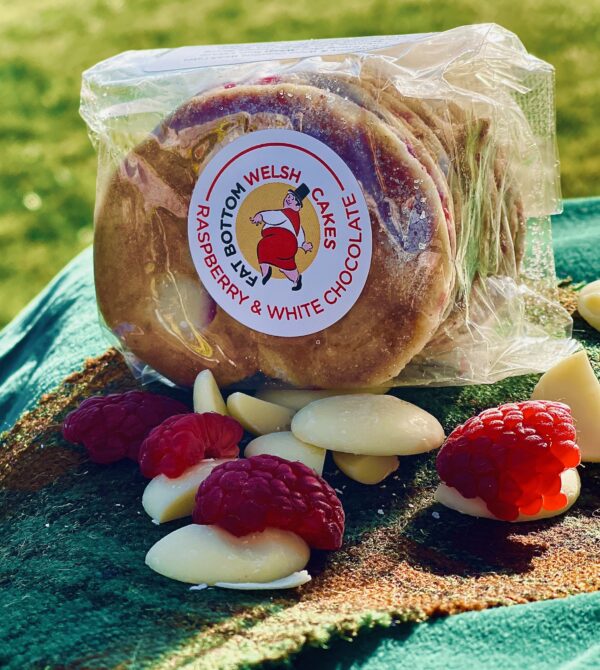 Raspberry & White Chocolate Welsh Cakes