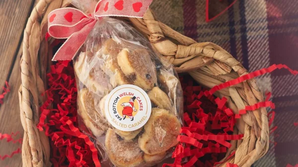 Salted Caramel Heart Shaped Welsh Cakes