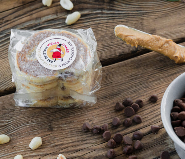 Peanut Butter & Milk Chocolate Chip Welsh Cakes